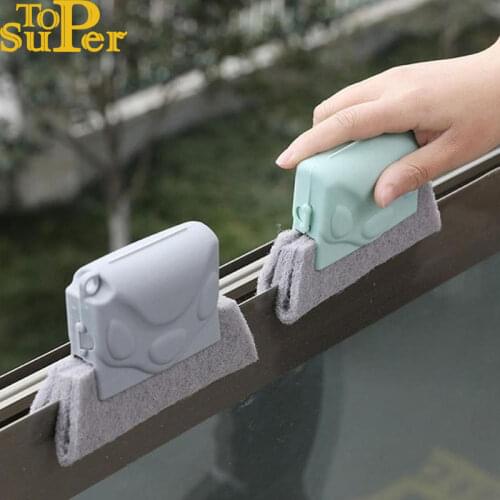 Creative Window Groove Cleaning Cloth Window Cleaning Brush Windows Slot Cleaner Brush Clean Window Slot Clean Tool