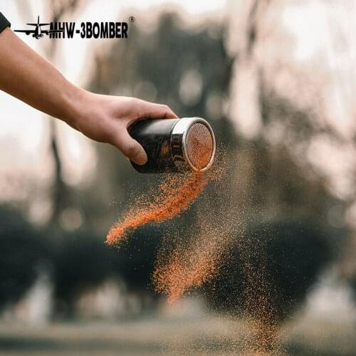 MHW-3BOMBER 7cm Diam Stainless Steel Powder Sprinkle Extinguishers Tank Gauze Bucket Cocoa Powder Cinnamon Powder Dusting Cans