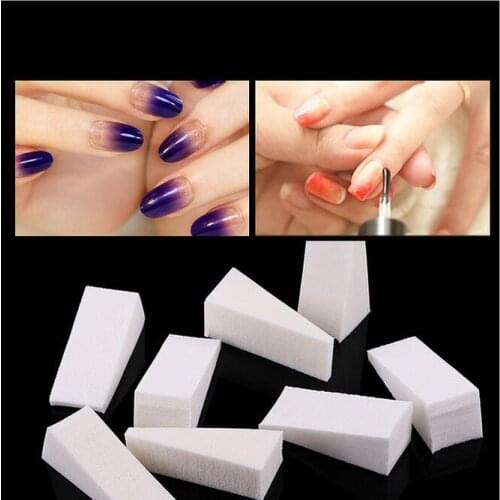 New DIY Nail Art Foam Nail Stamps gradually varied manicure tool nail decaration tool