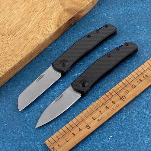 Pocket ZT 0230 folding knife non-slip carbon fiber 20CV blade tactical outdoor camping survival hunting self-defense tool knife