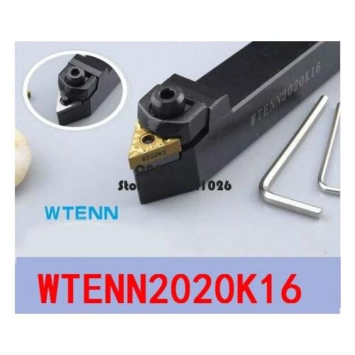 WTENN2020K16 CNC Turning Tool, Metal Lathe Cutting Tools,Lathe Machine Tools, External Turning Tool W-Type WTENN