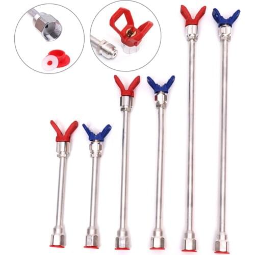 1PC 20/30/50cm Sprayer Extension Rod Airless Paint Spray Gun Tip Extension Pole Rod Tool
