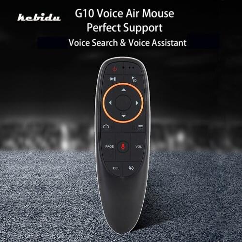 Kebidu USB Receiver 2.4G G10S Air Mouse Voice Control for Gyro Sensing for Android TV BOX G10 Mini Wireless Smart Remote Control