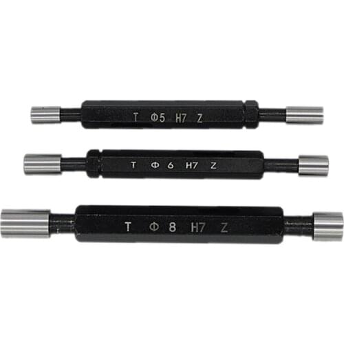 High precision Glossy plug gauge GO/NO GO Gage Metric Gauge H7 Precision Internal smooth Gage Fine,Pitch gap Test Tool 1pcs