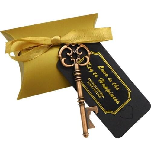 100set European creative key shape bottle opener,Hot Selling Wedding Creative Gifts,wedding companion gift candy box