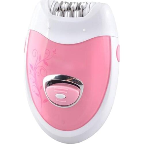 1 Set 2 In 1 Foot Grinding Hair Removal Device Electric Epilator, EU Plug 2 Levels Body Facial Hair Remover Trimming Shaver