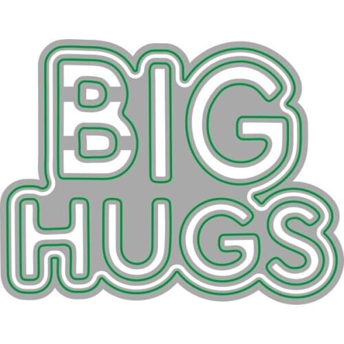 2021 AliliArts Metal Cutting Dies BIG HUGS diy Scrapbooking Photo Album Decorative Embossing PaperCard Crafts Die