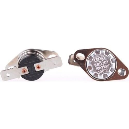 5pcs Temperature Switch Thermostat KSD301 100 Centigrade NC