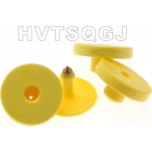 50pcs EM4305 chip High quality veterinary equipments plastic pig ear tag for sale