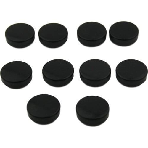 Black Saxophone Thumb Rest Button Cover Left Hand Woodwind Parts 10pcs