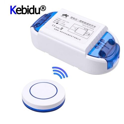 Kebidu Universal 433Mhz RF Wireless Remote Controls + AC 85V ~ 250V 110V 220V 1CH Switch Relay Receiver Module Blue/Orange