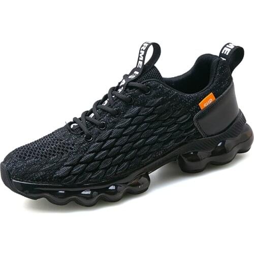 New Mesh Blade Running Shoes for Men High Quality Breathable Sneakers Man Jogging Walking Athletics Trainer Lightweight Footwe