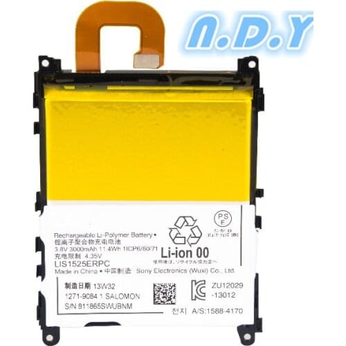 New 3000mAh LIS1525ERPC Replacement Battery For SONY Xperia Z1 L39H C6903 L39T L39U C6902 LIS1525ERPC Batteries