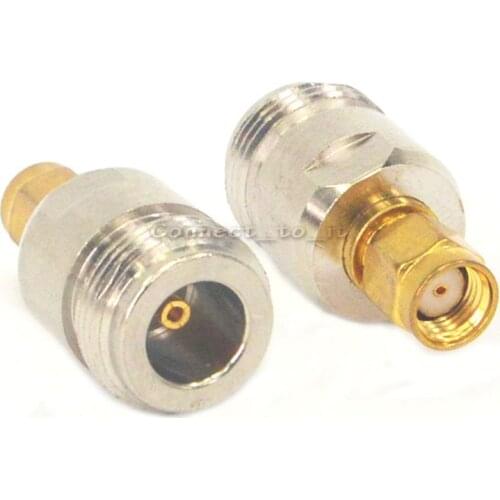 2 Pieces SMA - N Adapter RP SMA Male(female pin) to N Female Straight Connector Adaptor
