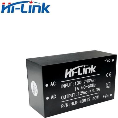 Support Customized 10pcs/lot HLK-40M12 AC-DC 220v to 12V40W GaN Solution 92% high transfer power supply module with customized