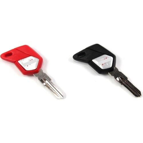 Uncut Blade Blank Key For MV AGUSTA F3 Brutale Motorcycle Replacement Accessories With Logo Red BLACK