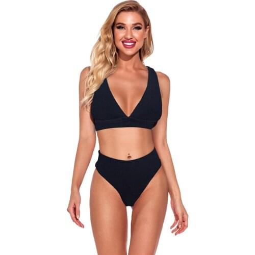 Sexy Halter Push Up Bikinis Women Triangle Brazilian Bikini Set High Waist Bathing Suit Swimwear Female Biquini Bather Swimsuit