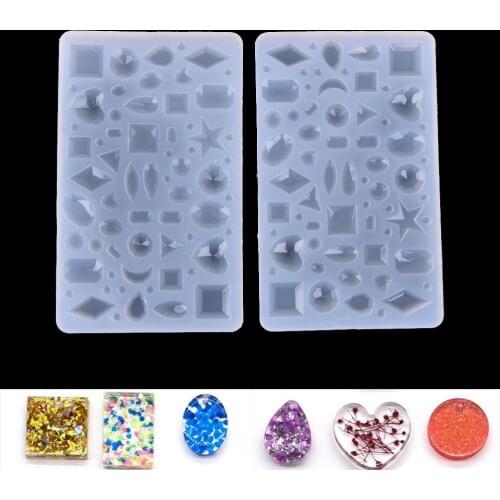 Diamond Shape Silicone Mold Craft Tool Mould Resin Pendant Jewelry Making Mold