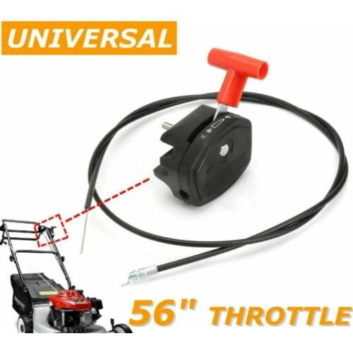 Universal 142cm 56 Inch Throttle Cable & Starter Lever for Lawnmower Cable Lever & Throttle Control Handle for Lawnmower