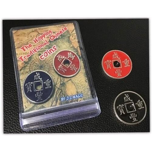 The Hopping Traditional Chinese coins by J.C Magic Tricks,Close Up,Gimmick,Illusion,Prop,Mentalism, As Seen on Tv Magic Coin