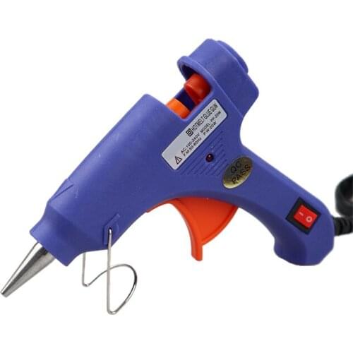 High Temp Heater Melt A Hot Glue Gun 20W Repair Tool Heat Gun Mini Gun EU Use 7mm Glue Sticks Optional Base