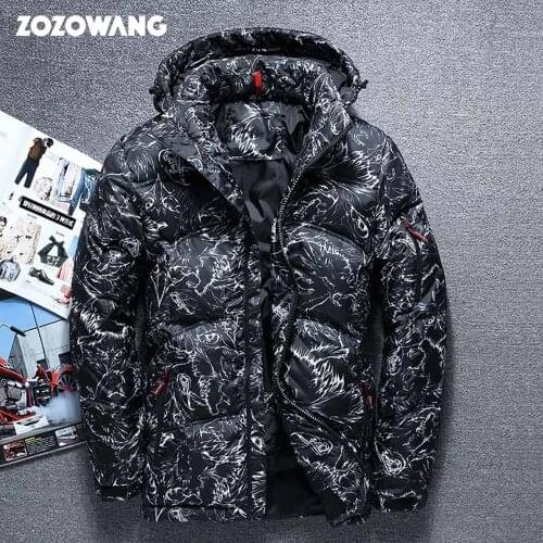 ZOZOWANG 2020 Winter jacket High Quality winter thick White Duck Thick Down Jacket men camouflage hooded Doudoune Homme Feather