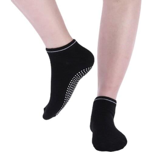 1 Pair Cotton Yoga Socks Women Ladies Anti Slip Silicone Gym Pilates Ballet Socks Fitness Sport Dance Sock Breathable Elasticity