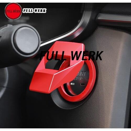 1PC Aluminum Alloy Car styling Engine Start Stop Button Switch Trim Cover Decoration for Touareg 19-20 Interior Moulding Accesso