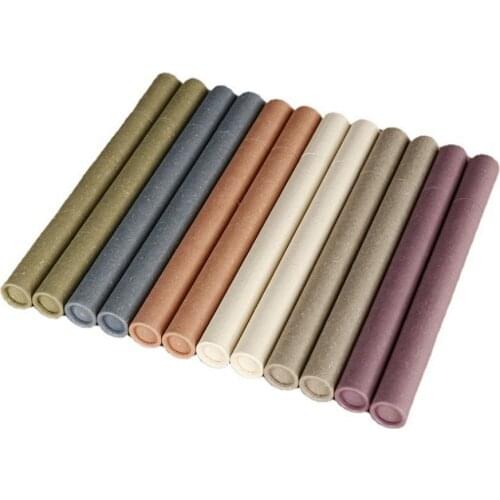 100pcs Paper Incense Tube Incense Barrel Small Storage Box for 10/20g Joss Stick Convenient Carrying Container Beige Color