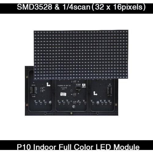 HD SMD3528 Indoor RGB Full Color LED Display Screen P10 LED Display Modules 320x160mm 32 x16Pixels 1/4Scan Video Wall LED Panel