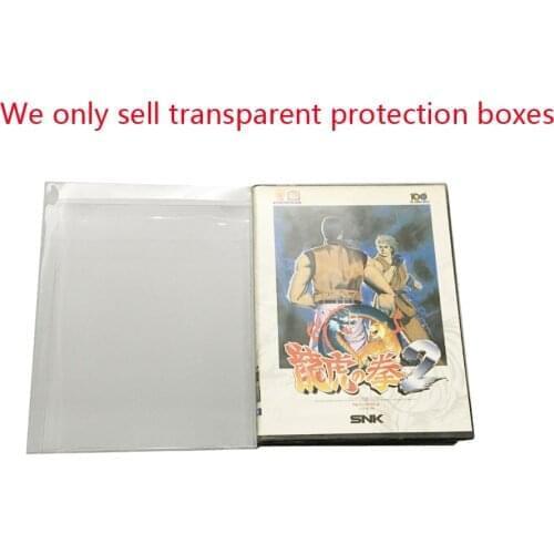 100 pcs Transparent Collection Storage Box For S-N-K Home Game Console For NEO-GEO aes Plastic Case PET Protector display box