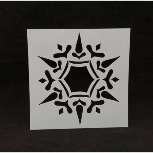 15*15 Retro flower Layering Stencils for Diy scrapbook/photo album Decorative Embossing coloring,painting stencil,home decor