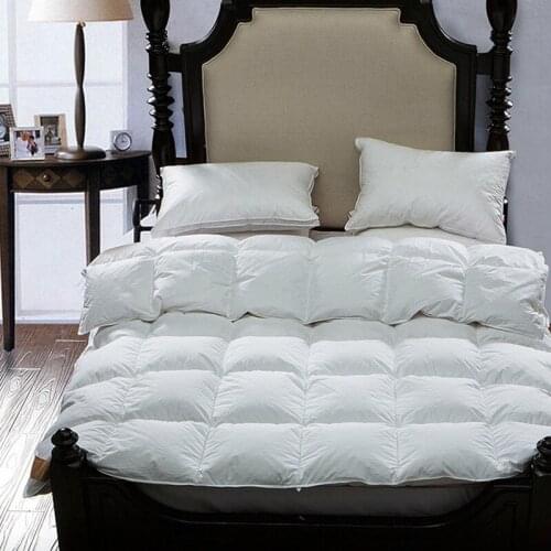 220*240 High-grade Warm Duvet Cotton Duvet Cover White Duck Down Winter Bedclothes Breathable Quilt Cover Bedding Hotel Bedroom