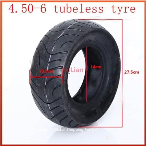 4.50-6 Thickened Wear-resisting Vacuum Tire 4.50-6 Tubeless Tire for Balancing Car of Electric Car Scooter
