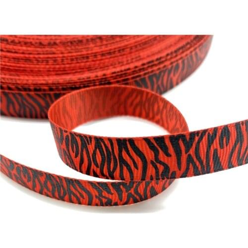 5Yards 15mm Grosgrain Ribbon Leopard Pattern For Christmas Wedding Decoration DIY Sewing Handmand Craft Accessories #10