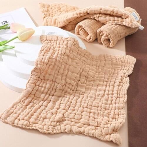 6 Layer Baby Handkerchief Soft Absorbent Gauze Burp Cloth Kids Wipe Cloth Newborn Face Towel Bibs Feeding Bath Towel