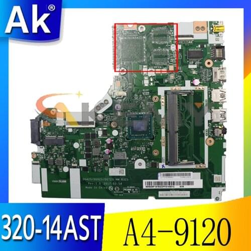 Akemy For Lenovo 320-14AST 330-14AST Laptop Motherboard DG425 DG525 DG725 NM-B321 AMD A4-9120 CPU DDR4 100% Test Work