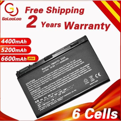 Golooloo 6 Cells GRAPE32 Laptop Battery For TravelMate 5320 5520 5720 7520 7720 for Extensa 5010 5120 5210 5230E 6410 6460 7420