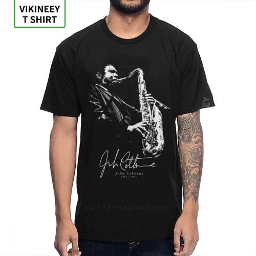 American Jazz Saxophonist And Composer Sax Music John Coltrane T Shirt 100% Cotton Graphic Cotton Tee Shirt