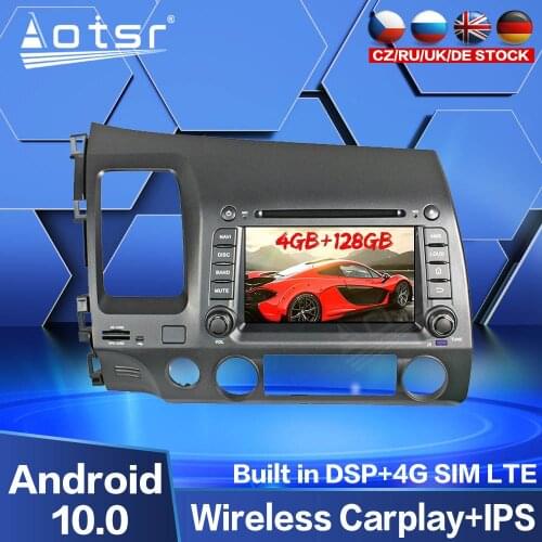 Car Radio For Honda Civic 2006 2007 2008 - 2011 Android Multimedia GPS Navigation Recorder Audio Touch Screen Auto Stereo Unit