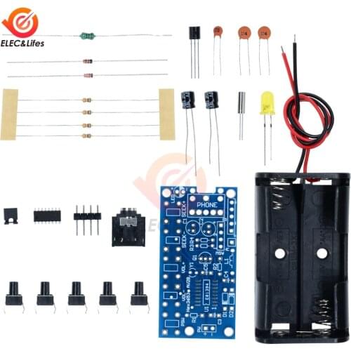 76MHz-108MHz Wireless Stereo FM Radio Receiver Module PCB FM DIY Electronic Kits DC 1.8V-3.6V