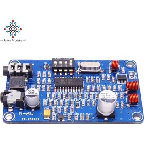 BH1417 50Hz-15000Hz PLL FM Transmitter Digital Two-channel Stereo Radio Station Phase-Locked Loop FM Transmissor Module 5-6V