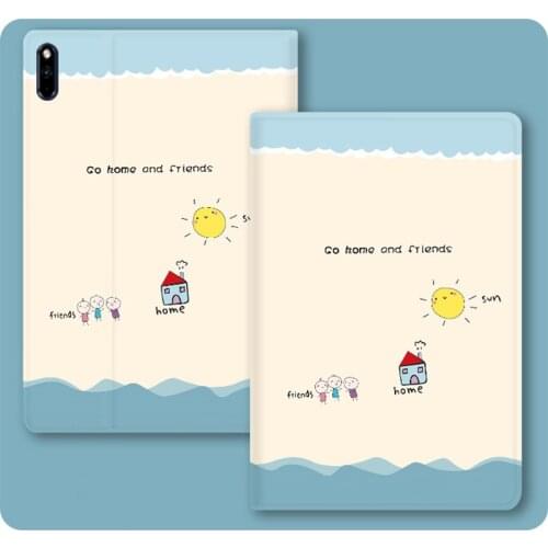 Tablet Case for Huawei MatePad Pro 10.8 inch Soft Silicone Cover for Mate pad 10.4 10.1 8.4 2019 Holster with Smart Sleep Wake