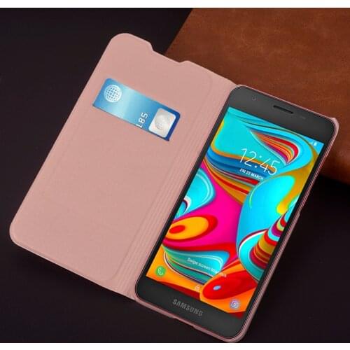 Slim Wallet Case For Samsung Galaxy A2 Core SM-A260F A260G Phone Sleeve Bag Mask Flip Cover With Card Holder Business Purse
