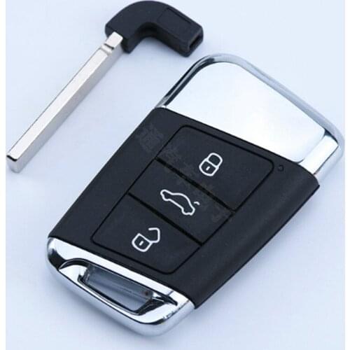 DAKATU 3 BTN Smart Car Key Shell Case For Volkswagen VW Passat B8 New Magotan B5 Skoda Superb A7 Variant Golf +Insert Blade