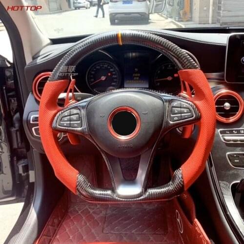 For Mercedes Benz A B Class C Class S Class E Class AMG Car Carbon Fiber Steering Wheel CLA GLC GLE SLK GLA