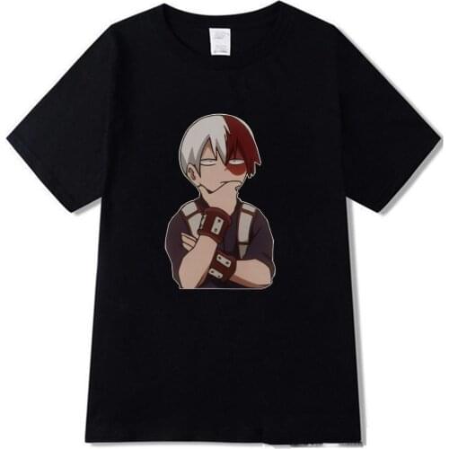 Todoroki Shoto Unisex T Shirt Harajuku My Hero Academia T-Shirt Streetwear Summer Tops Tshirt Oversized