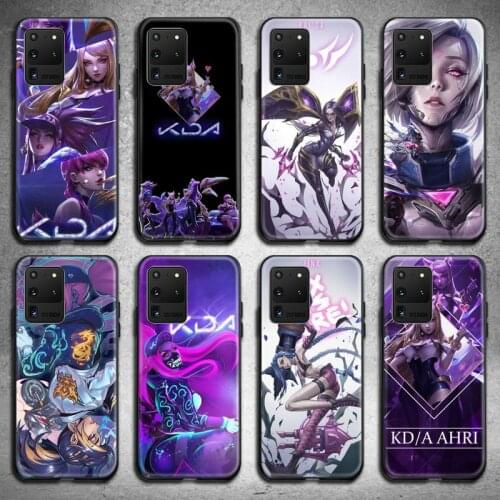 HOTCASHOP Legends kda kaisa Ahri akali Phone Case for Samsung S20 plus Ultra S6 S7 edge S8 S9 plus S10 5G lite 2020