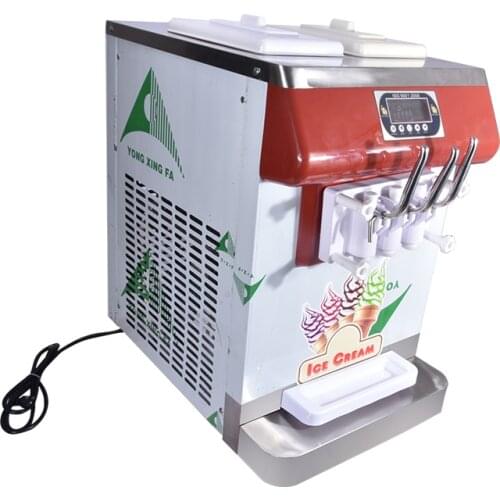 ICM-335 three color ice cream Countertop Soft Serve Ice Cream Machine Frozen Yogurt Ice Cream Machine R404a 110V,220V 18-25L/H