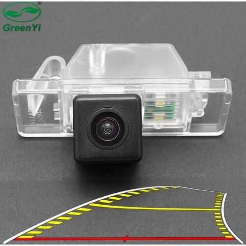 Vehicle Dynamic Trajectory Parking Line Car Rear View Reverse Backup Camera For Nissan Qashqai X-trail Geniss Peugeot 307 308